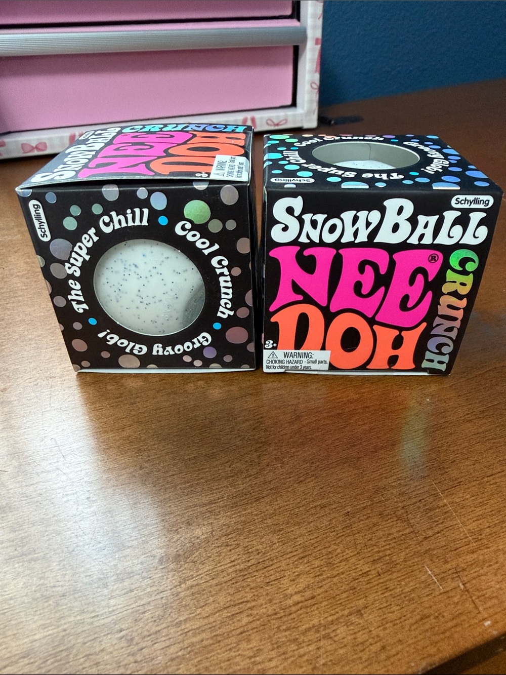 Needoh SnowBall Nee Doh Crunch Kids Toy - White bundle